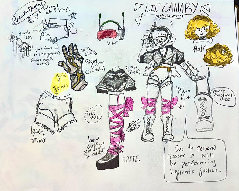 Lil Canary Ref Sheet